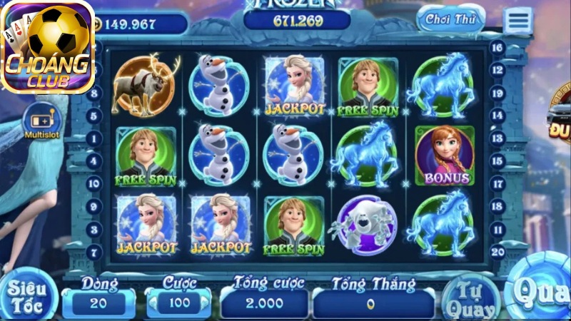 Các biểu tượng quyền năng trong Frozen game